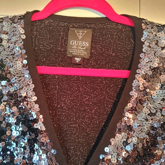 Guess Los Angeles: Sequin Zip-up Jacket - Picture 3 of 4